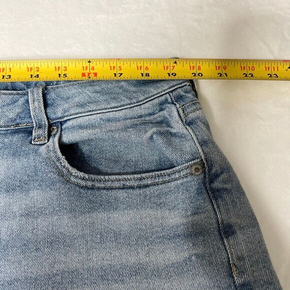 American Eagle Light Wash Mom Straight Jeans 20 Short Women Plus Size - Picture 9 of 11